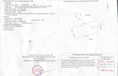 Đất kiệt Ô TÔ tải K05 Nam Cao . Gần chợ Hoà Khánh , kiệt thông tứ hướng